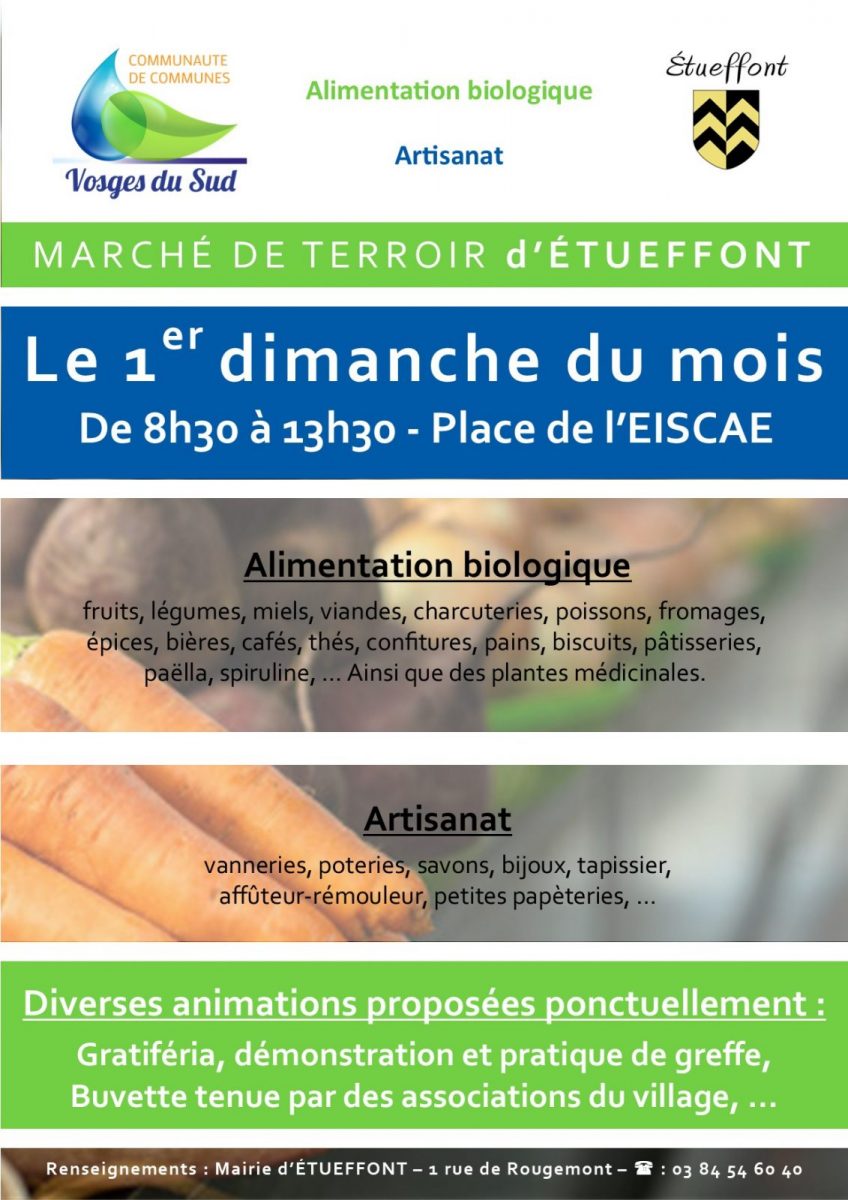 Affiche marché de terroir 2025